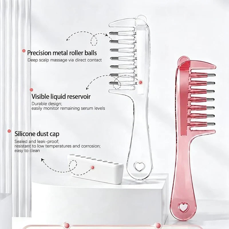 Transparent Hair Scalp Applicator Comb