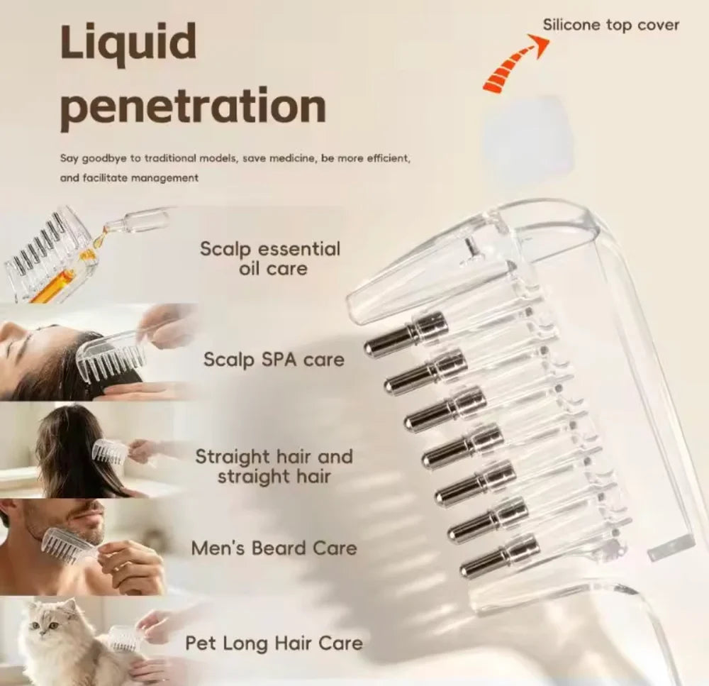 Transparent Hair Scalp Applicator Comb