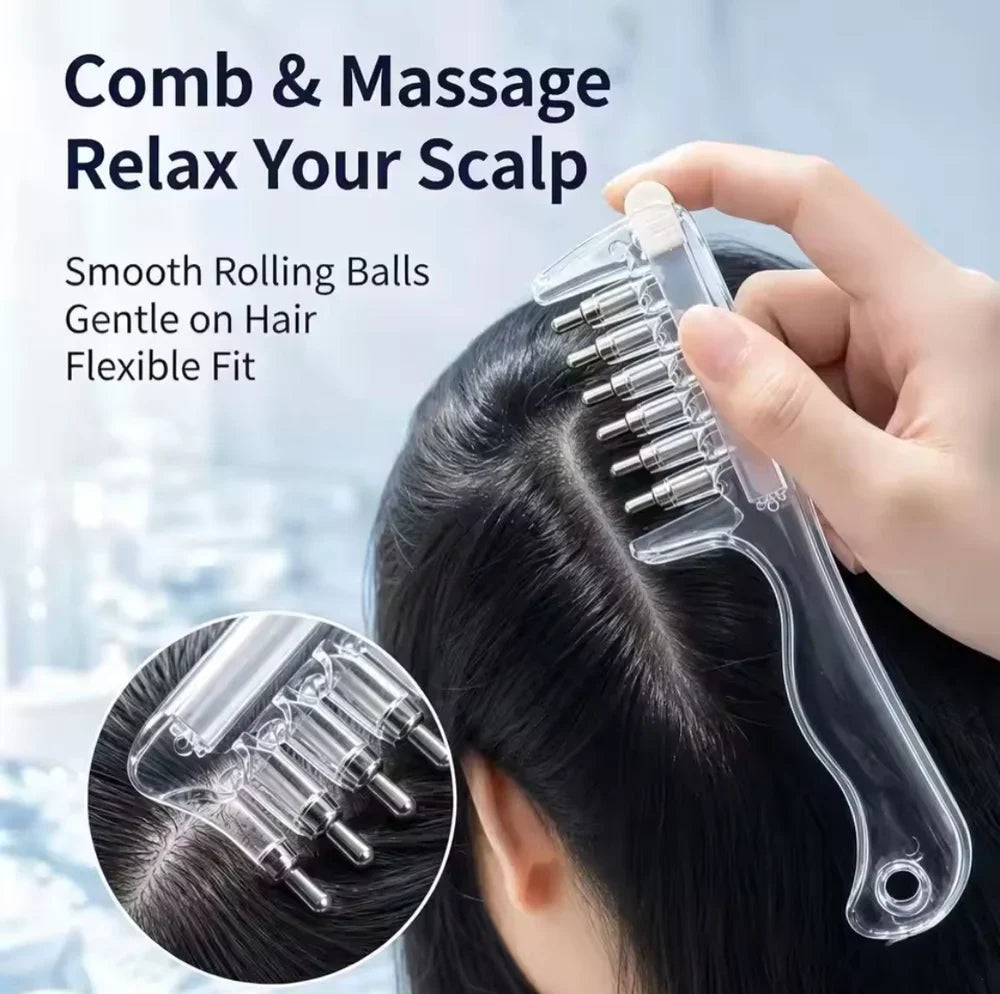 Transparent Hair Scalp Applicator Comb