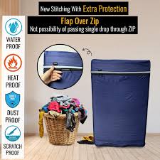Washing machine cover flap over zip extra protection waterproof heat dust scratch proof