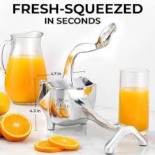 Heavy duty manual citrus press juicer dimensions 4.7in x 4.1in