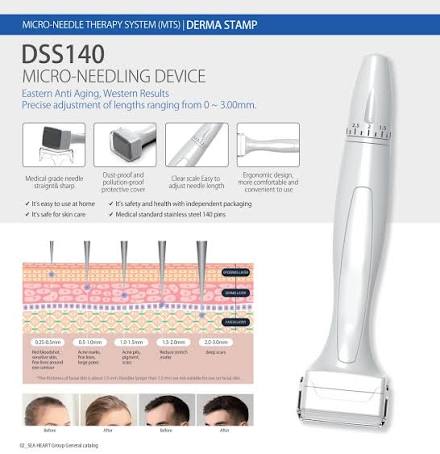 DSS140 Micro-Needling Device features and needle depth guide